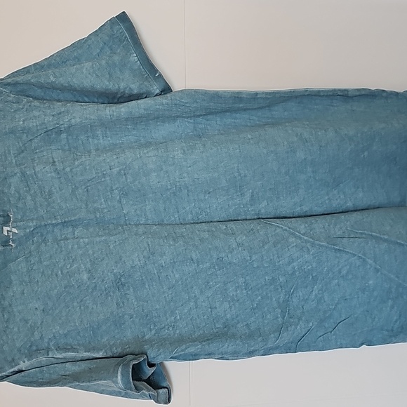 7 for all Mankind Cerulean Blue V-Neck Shirt Boys Sz M - Picture 5 of 5